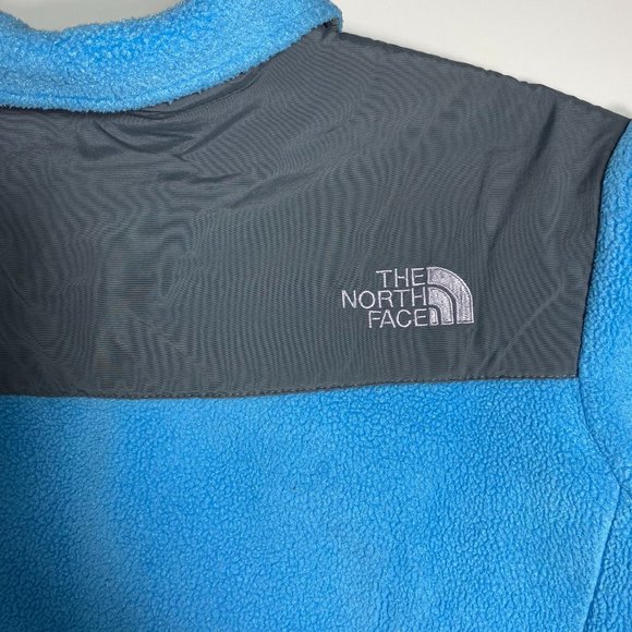 The Northface Youth Girls Jacket Denali Fleece Polartec Full Zip Blue Sz LG - Picture 6 of 15